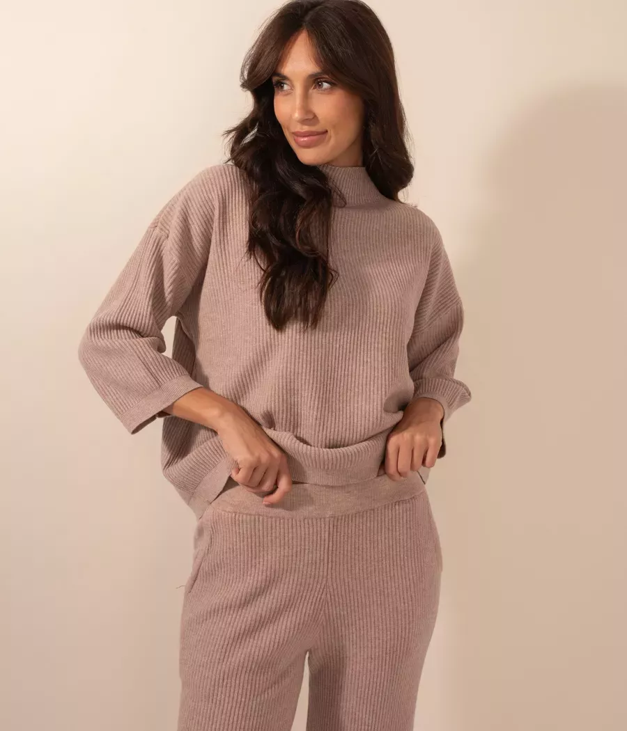 Louise women's rib knit set