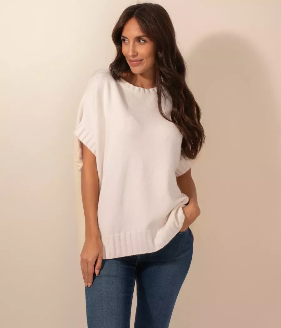 Pull femme sans manches Louise | Kiwi Saint Tropez