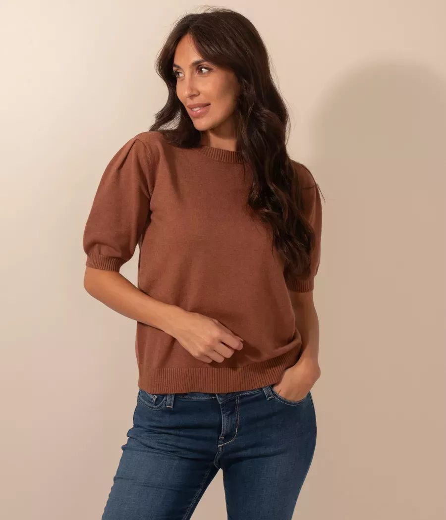 Pull femme manches courtes Louise