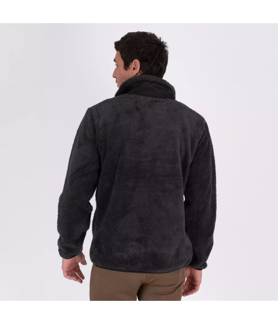 Veste homme en sherpa manches longues | Kiwi Saint Tropez