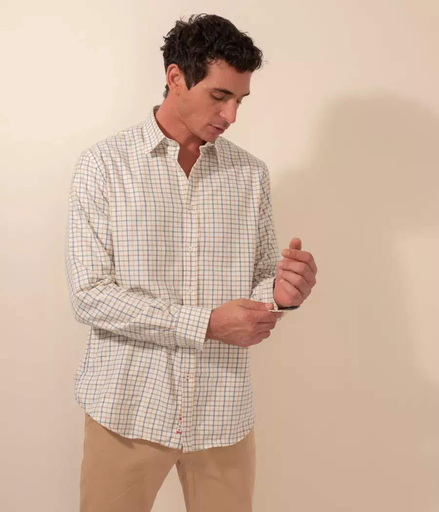 Gordon men's winter ecru shirt - Shirts | Kiwi Saint Tropez