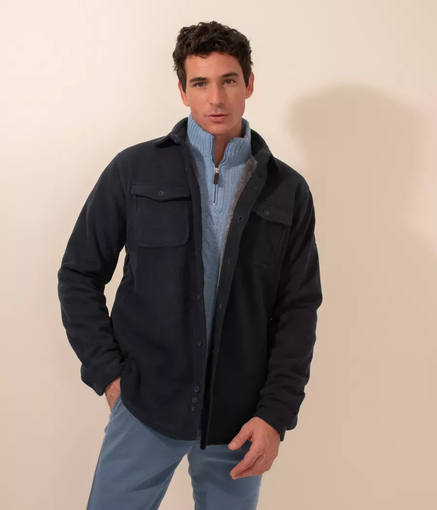 Heren fleece overshirt