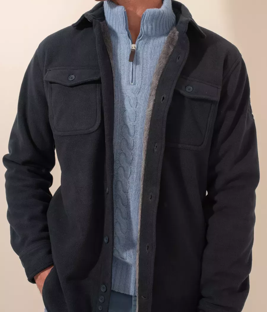 Heren fleece overshirt - Jassen | Kiwi Saint Tropez