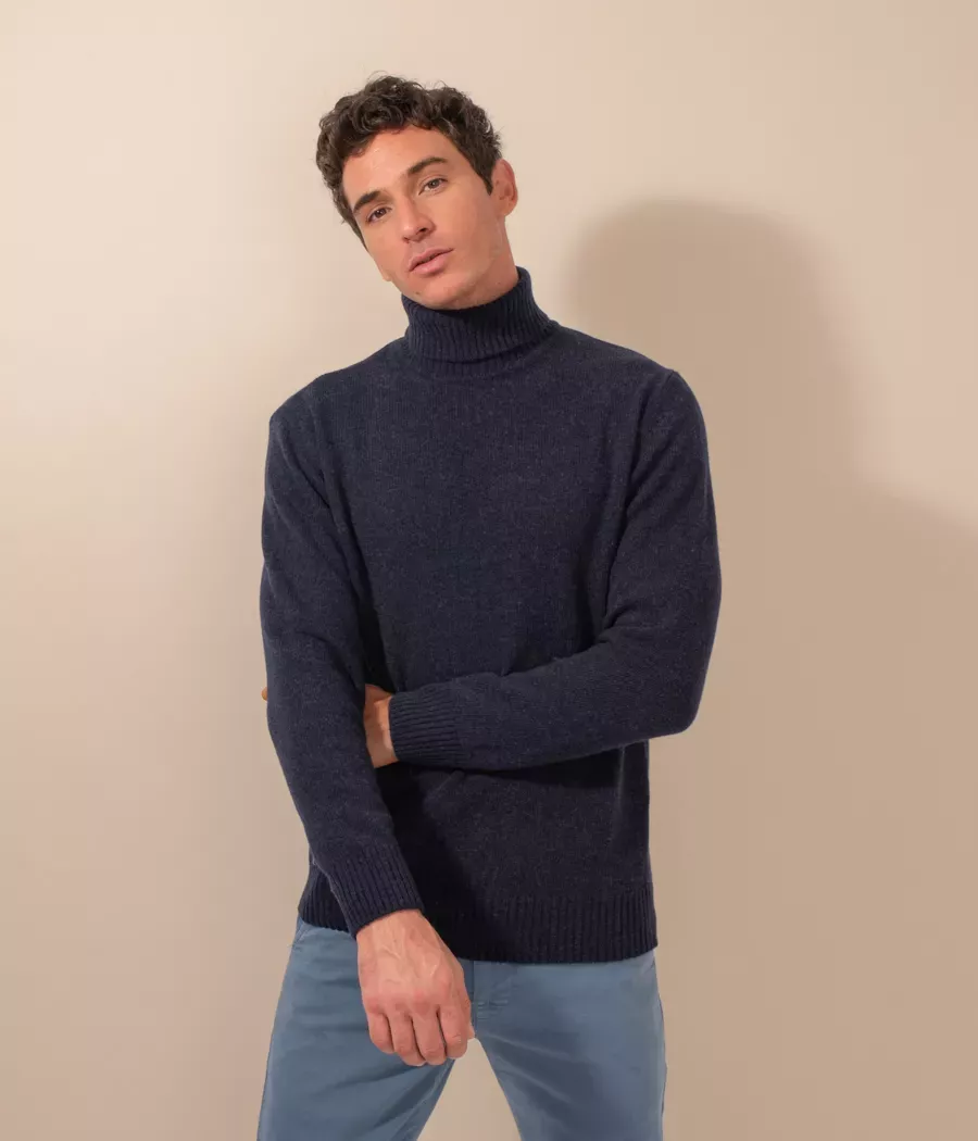 Men's thick roll-neck jumper - Sweaters and cardigans | Kiwi Saint Tropez