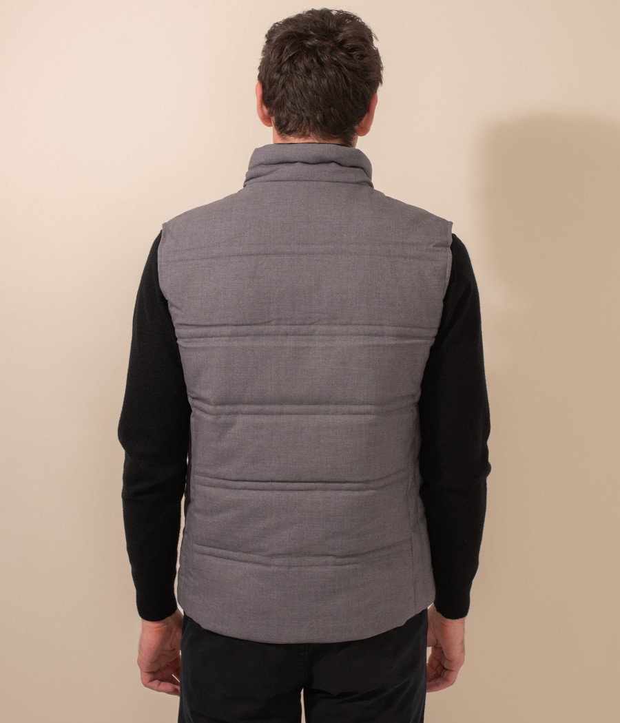 Men's tweed sleeveless padded jacket - Jackets and coats | Kiwi Saint Tropez