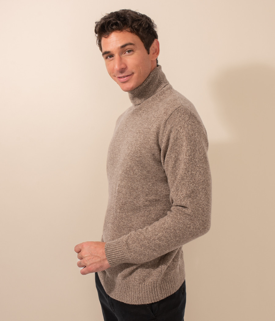 Men's mottled turtleneck jumper - Sweaters and cardigans | Kiwi Saint Tropez