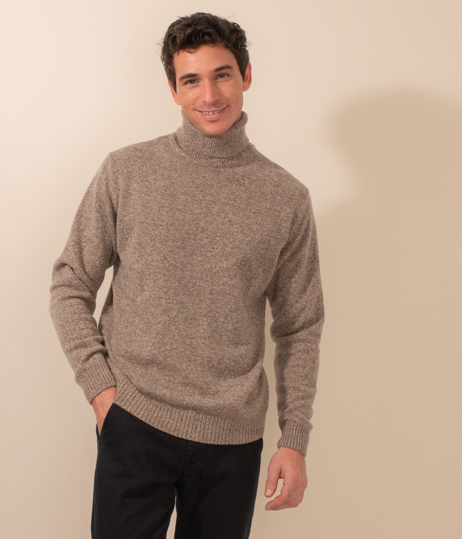 Men's mottled turtleneck jumper - Sweaters and cardigans | Kiwi Saint Tropez