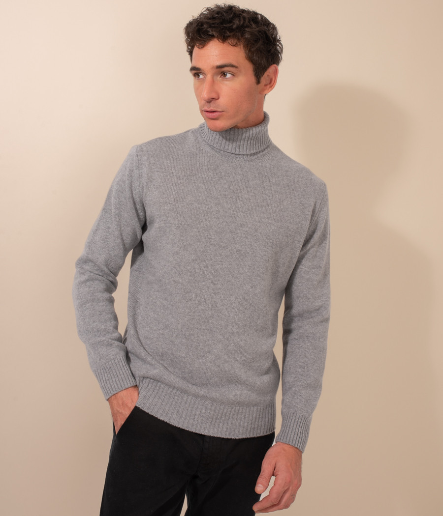 Men's thick roll-neck jumper - Sweaters and cardigans | Kiwi Saint Tropez