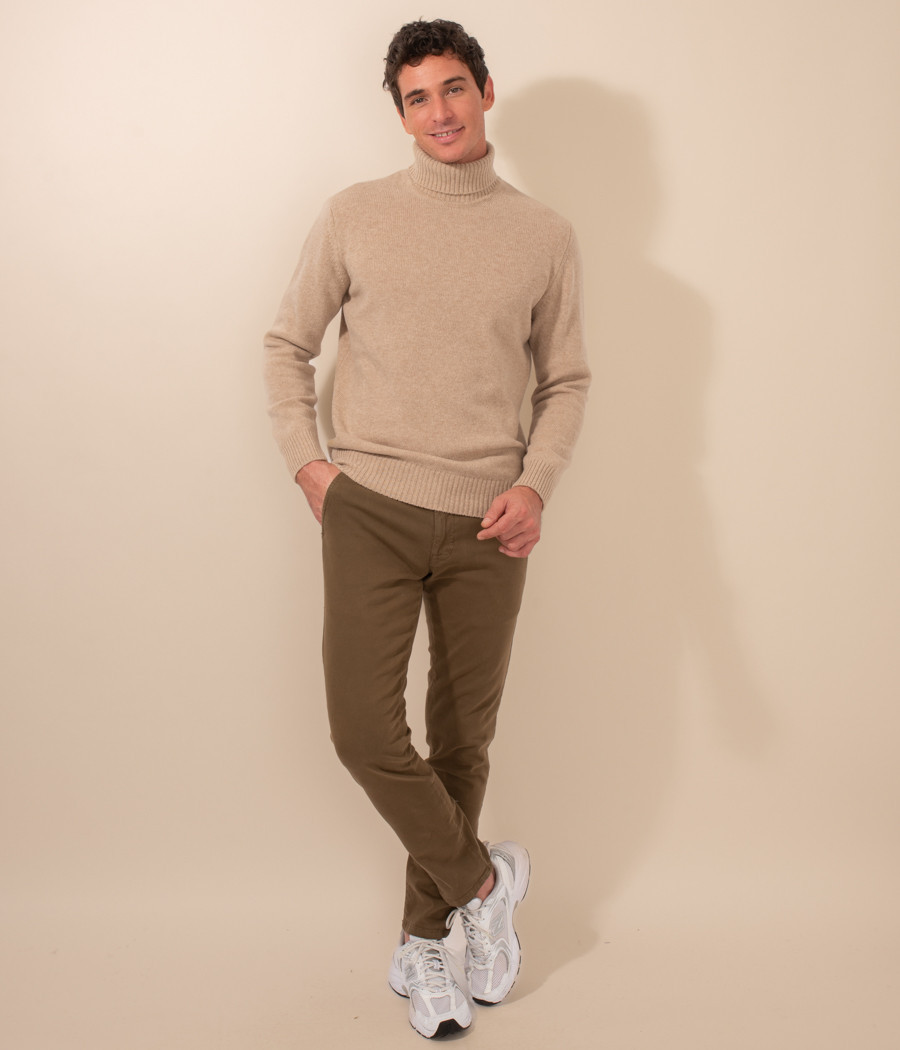 Men's thick roll-neck jumper - Sweaters and cardigans | Kiwi Saint Tropez