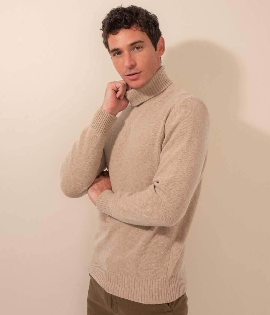 Mens thick polo neck jumpers online