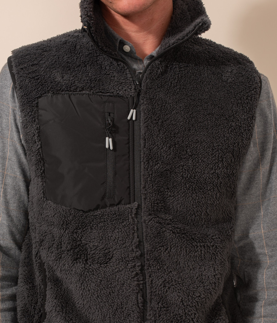 Sleeveless sherpa jacket for men - Jackets and coats | Kiwi Saint Tropez