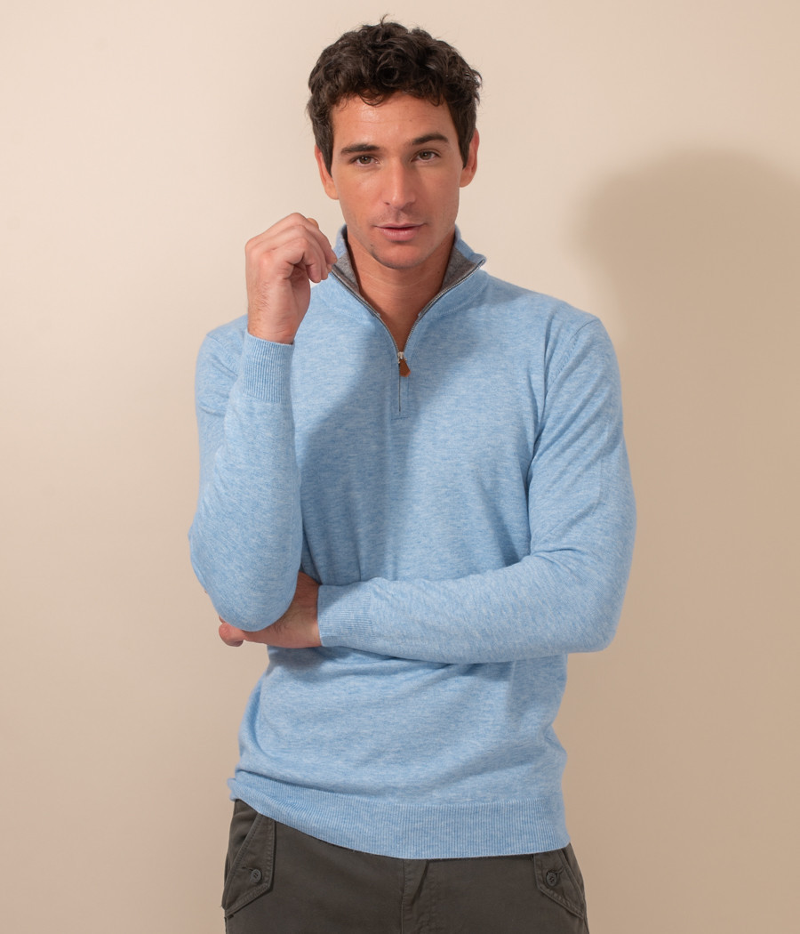 Men's zip-neck jumper - Sweaters and cardigans | Kiwi Saint Tropez