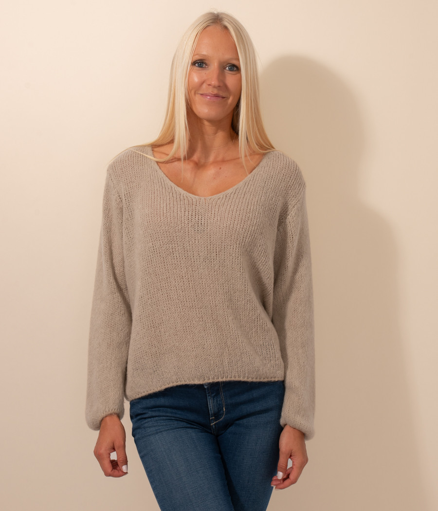 Pull femme col V - Pulls et gilets | Kiwi Saint Tropez