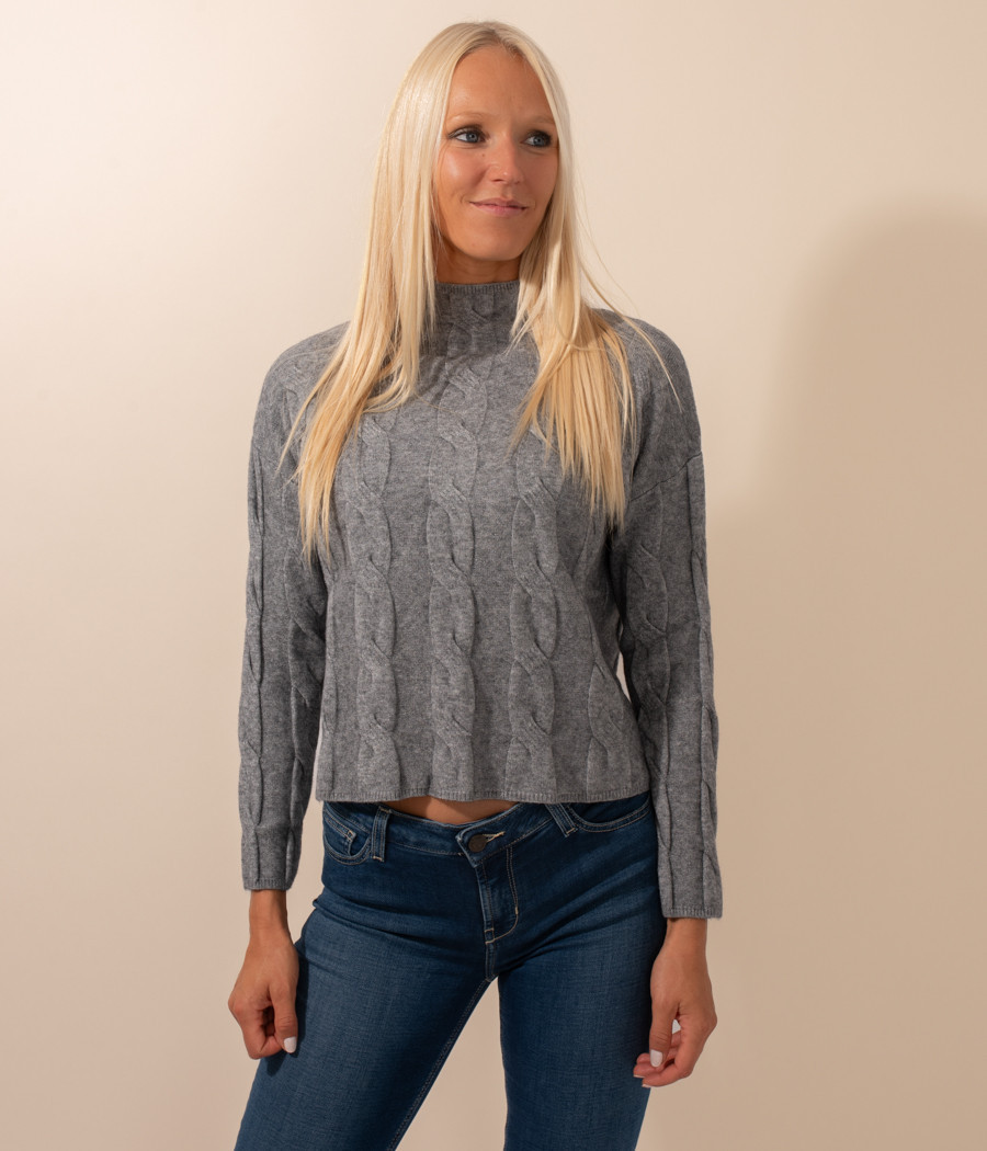 Pull femme torsade Louise | Kiwi Saint Tropez