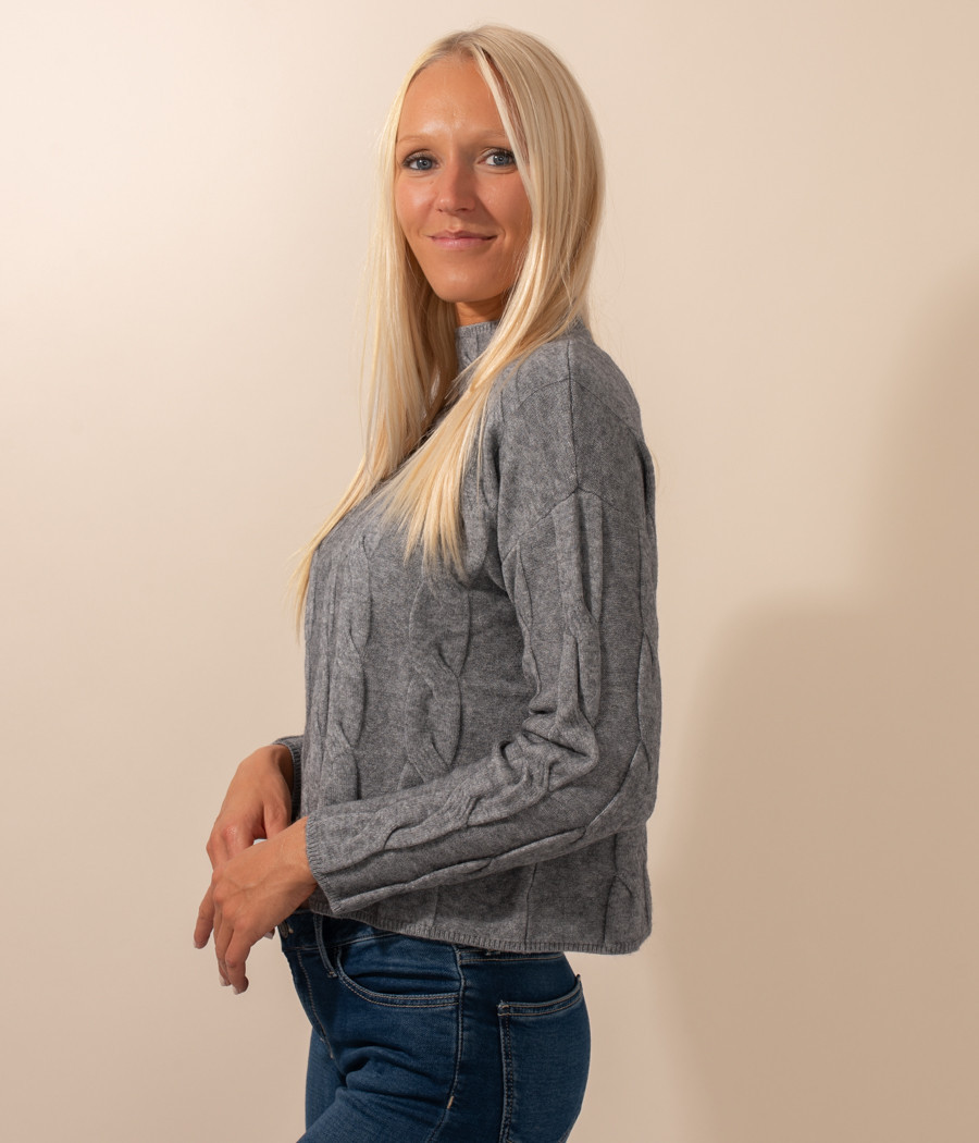 Pull femme torsade Louise | Kiwi Saint Tropez