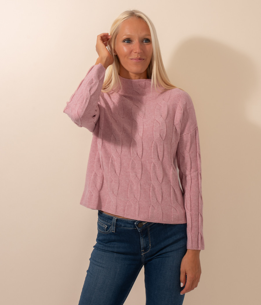 Pull femme torsade Louise | Kiwi Saint Tropez