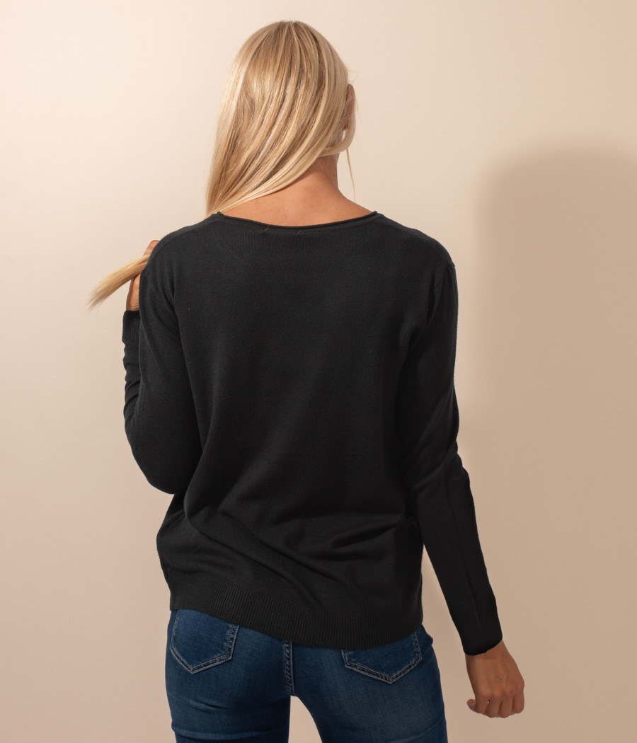 Pull femme col rond Melanie | Kiwi Saint Tropez