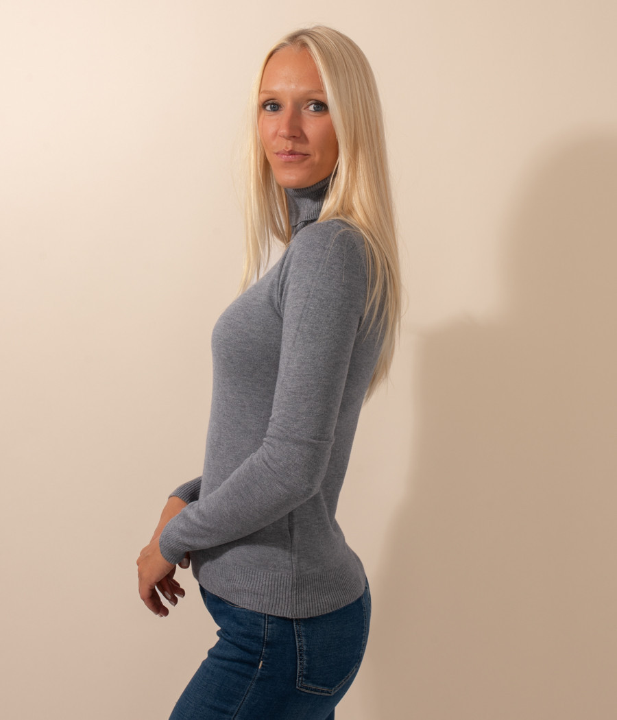 Pull femme col roulé Melanie | Kiwi Saint Tropez