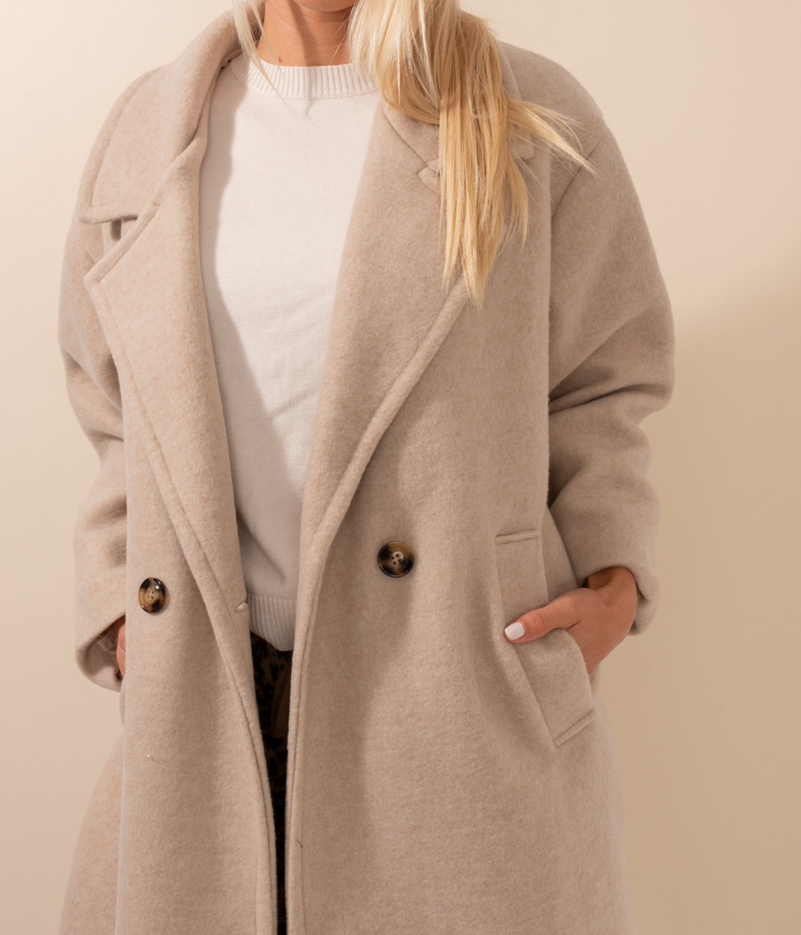 Manteau femme oversize Rose | Kiwi Saint Tropez