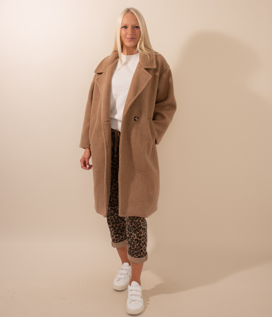 Manteau femme oversize Rose | Kiwi Saint Tropez