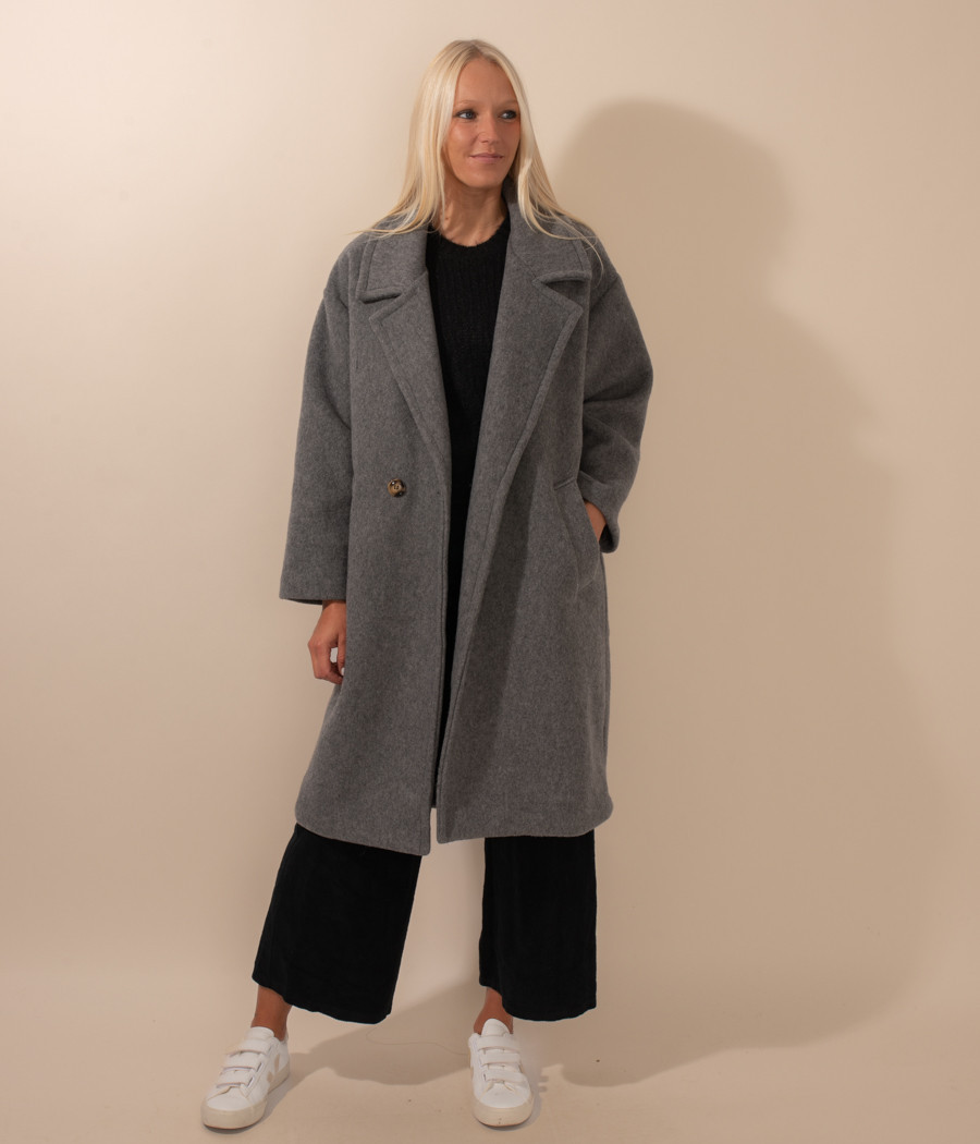 Manteau femme oversize Rose | Kiwi Saint Tropez