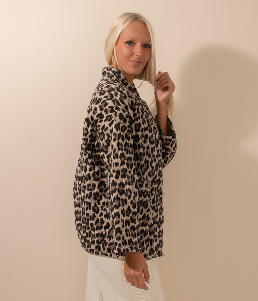 Quilted women's panther jacket