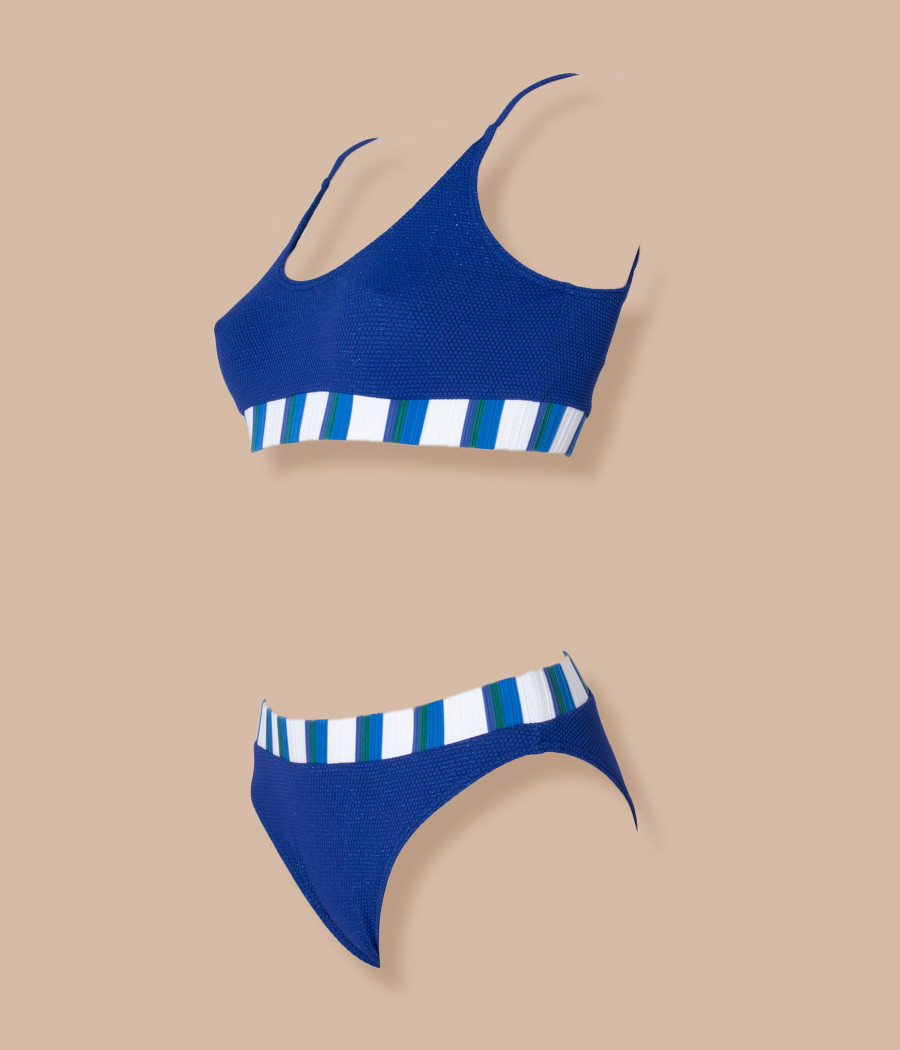 Maillot 2 pièce fille sublime saphir (Exclu web) | Kiwi Saint Tropez