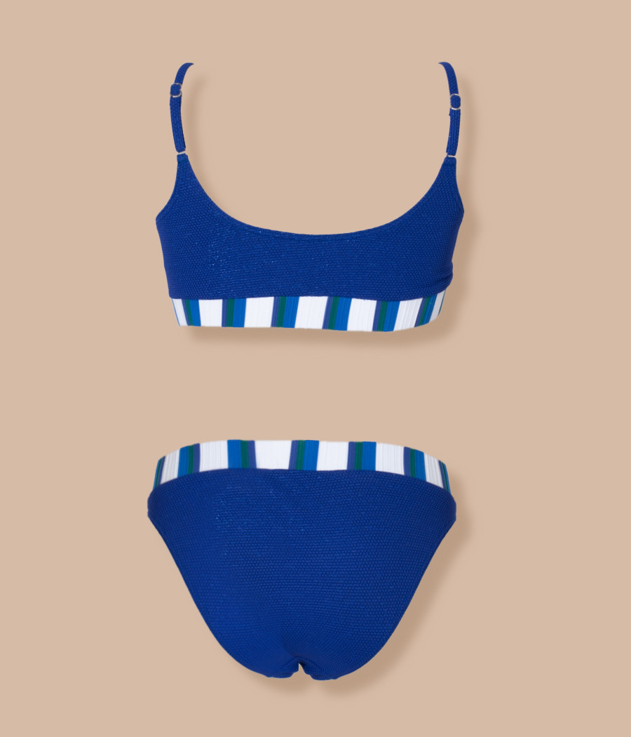 Maillot 2 pièce fille sublime saphir (Exclu web) | Kiwi Saint Tropez