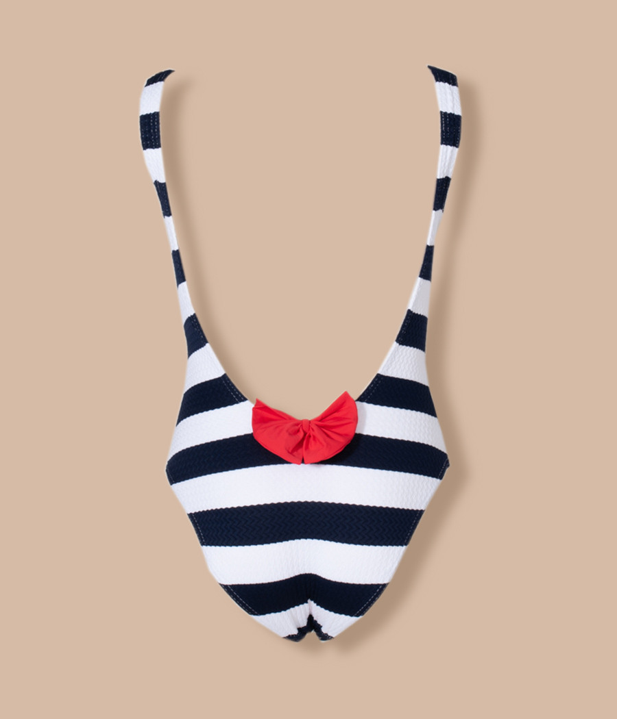 Maillot 1 pièce fille Marina navy (Exclu web) | Kiwi Saint Tropez