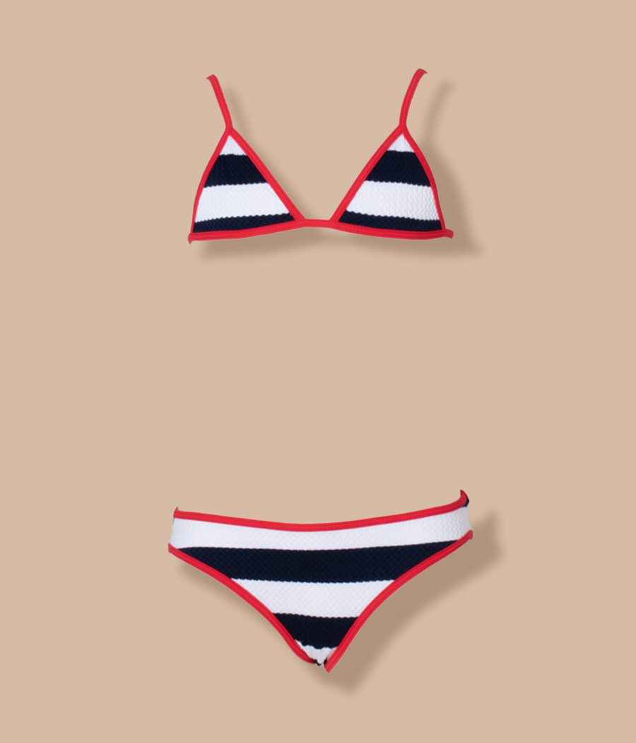 Maillot 2 pièces fille triangle Marina (Exclu web) | Kiwi Saint Tropez