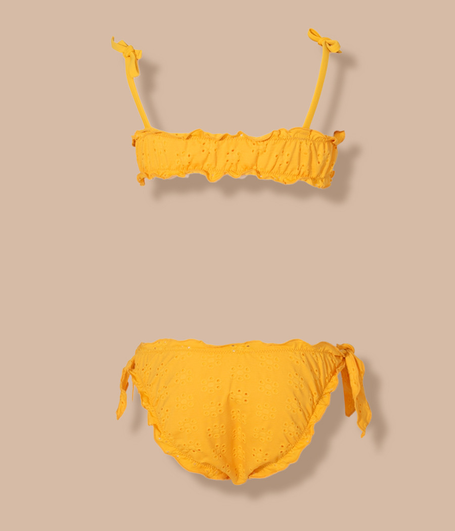 Maillot 2 pièces fille brassière Marguerite | Kiwi Saint Tropez