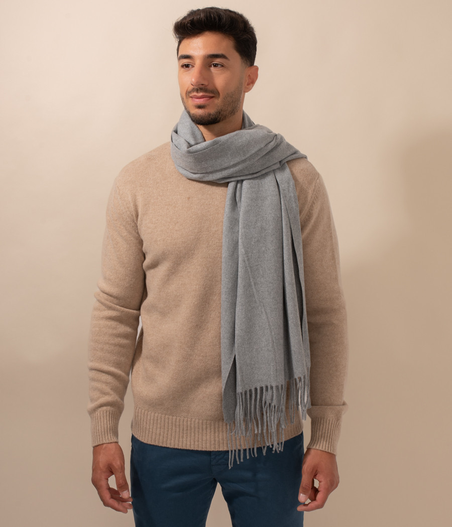 Echarpe homme gris