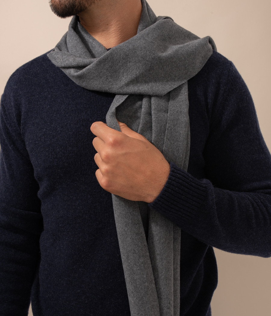 Echarpe homme anthracite