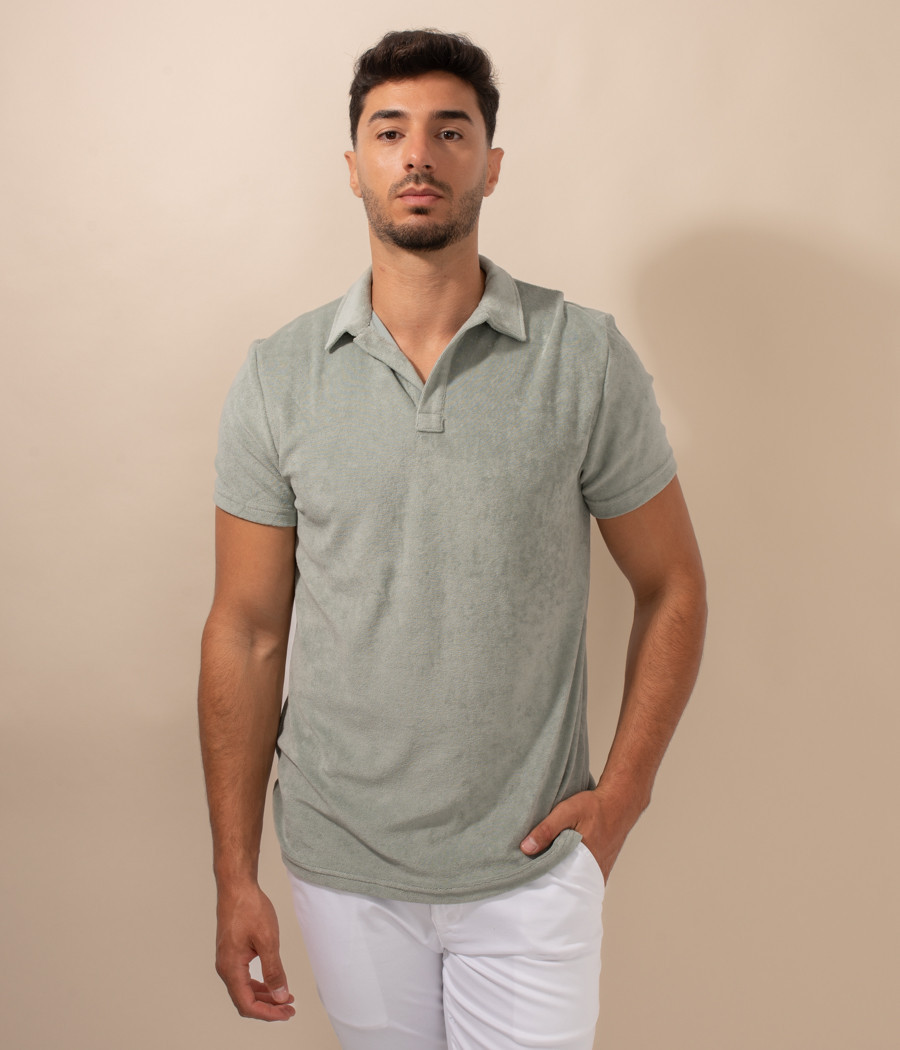 Polo homme éponge Terry | Kiwi Saint Tropez