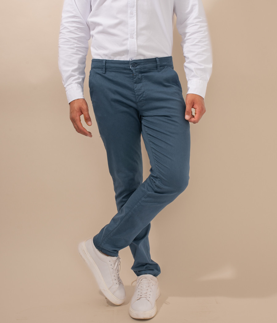 Pantalon homme revers zephir | Kiwi Saint Tropez