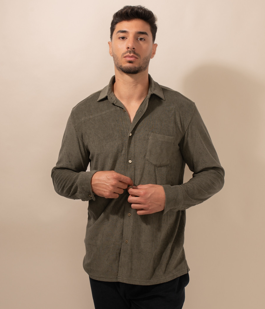 Chemise homme éponge Terry