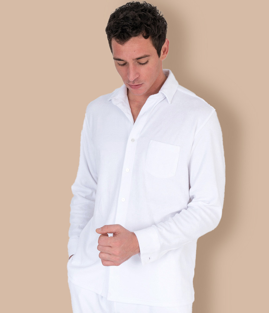 Chemise homme éponge Terry | Kiwi Saint Tropez