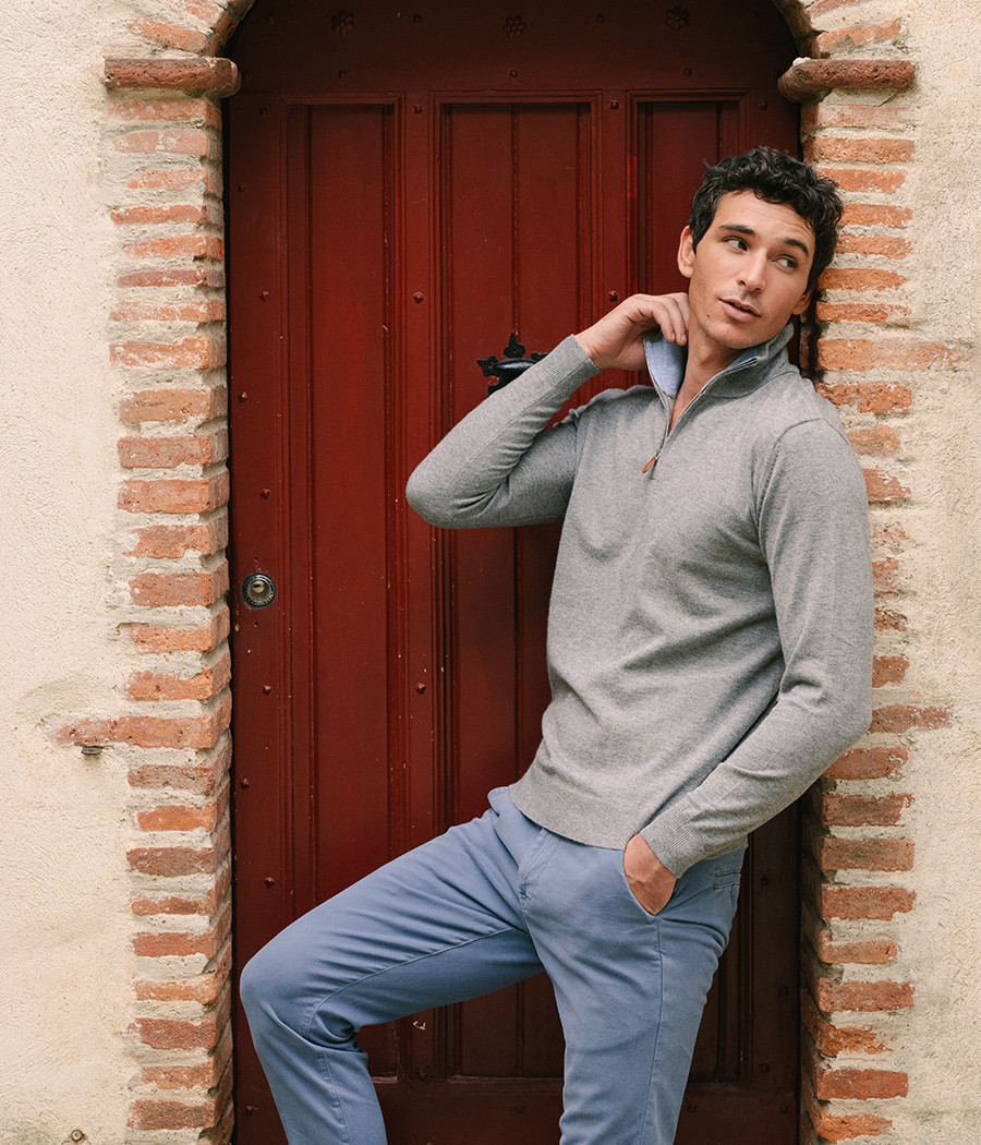 Men's zip-neck jumper - Sweaters and cardigans | Kiwi Saint Tropez