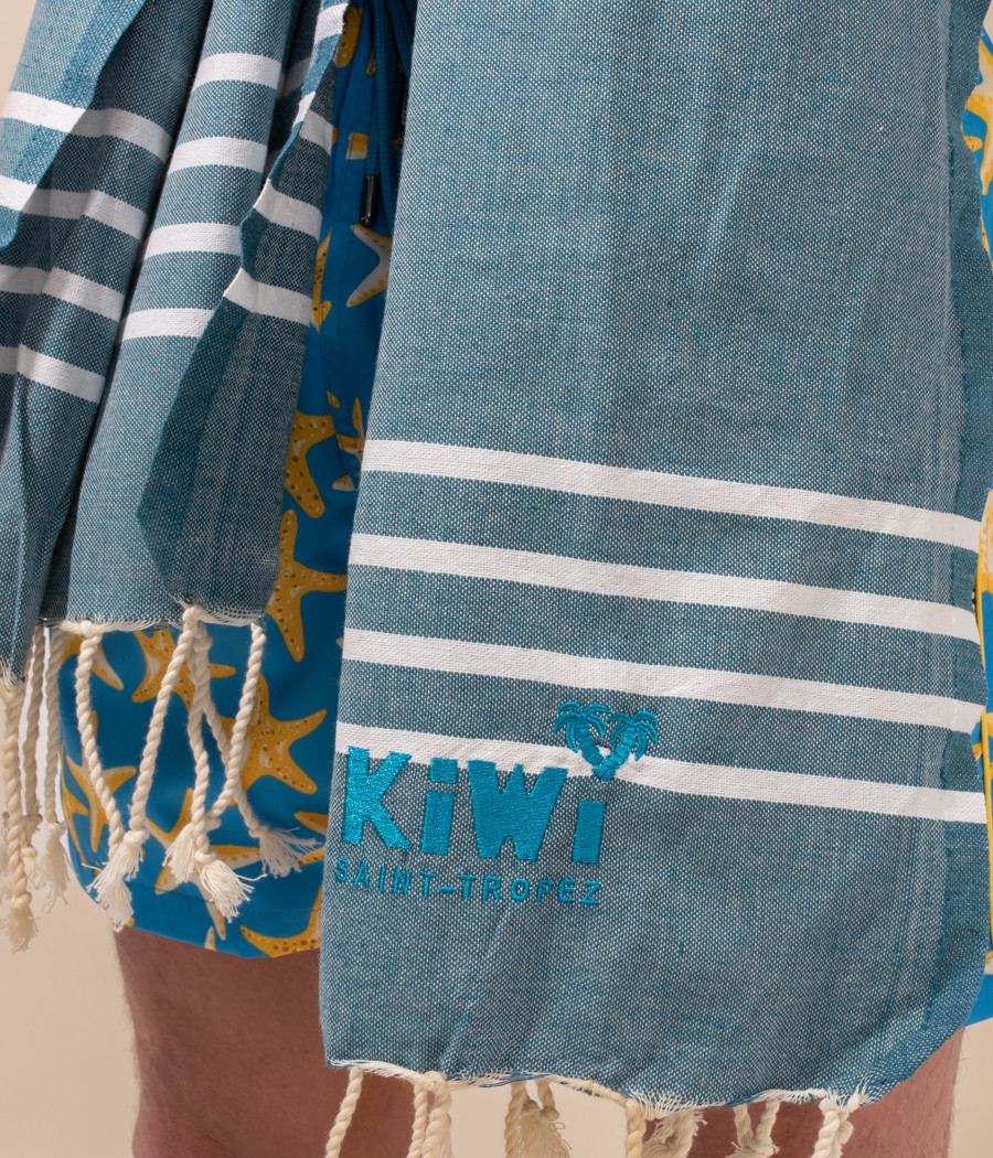 Fouta simple rayée | Kiwi Saint Tropez