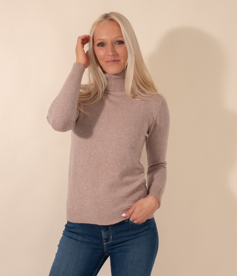 Pull femme col roulé Louise | Kiwi Saint Tropez