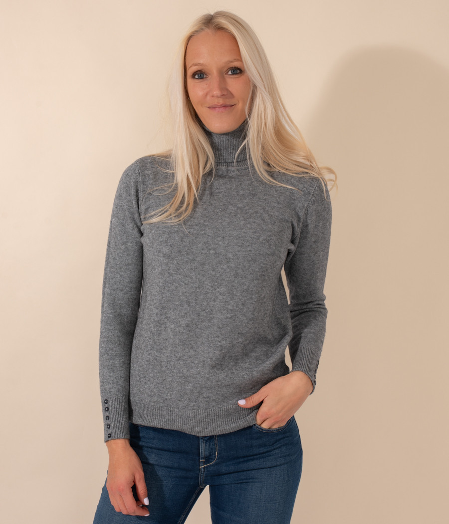 Pull femme col roulé Louise | Kiwi Saint Tropez