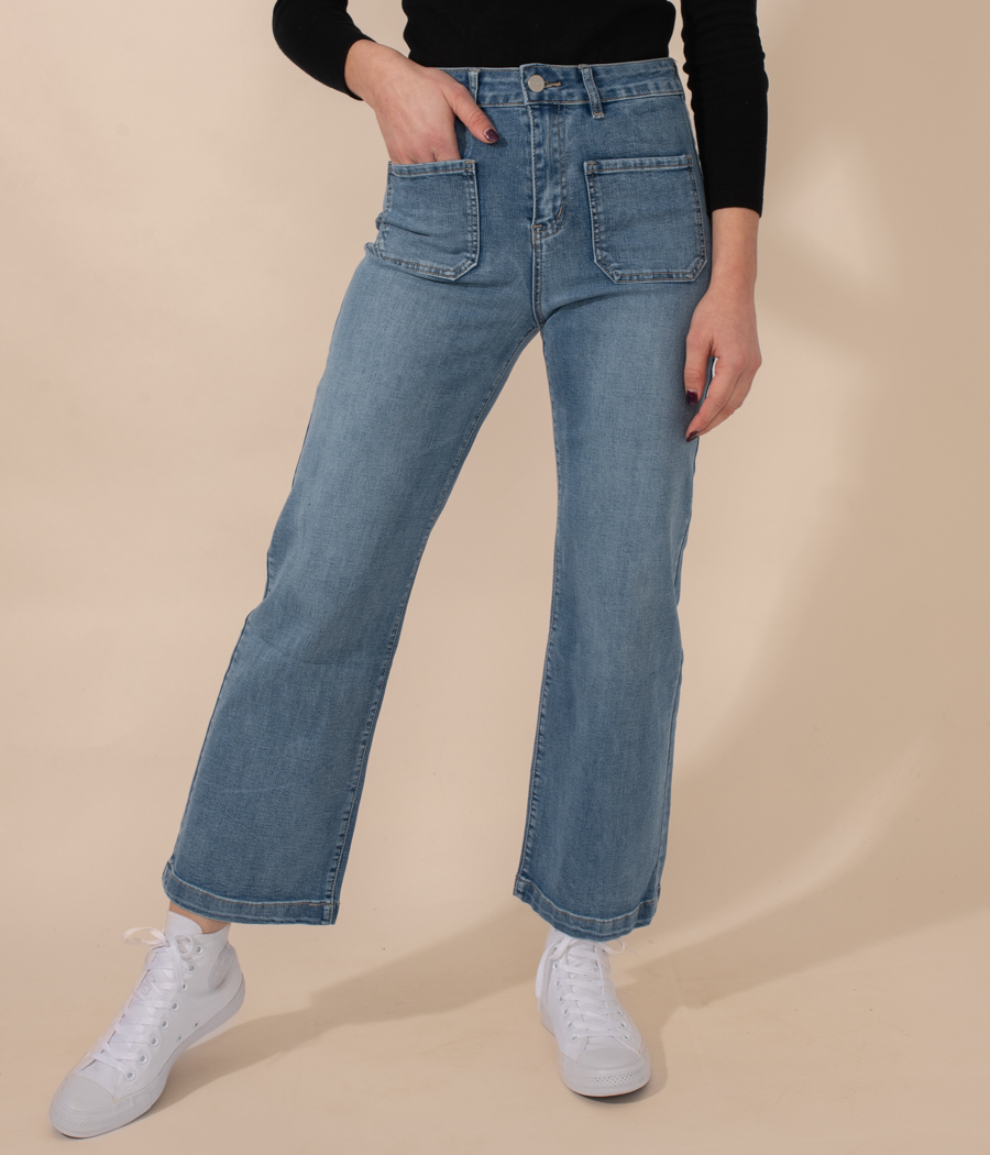 Pantalon femme poche jean Queen | Kiwi Saint Tropez