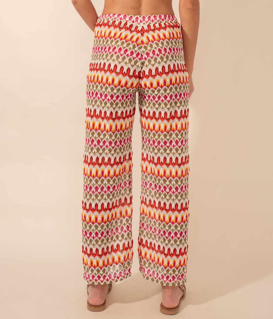 Pantalon femme crochet Hippie | Kiwi Saint Tropez