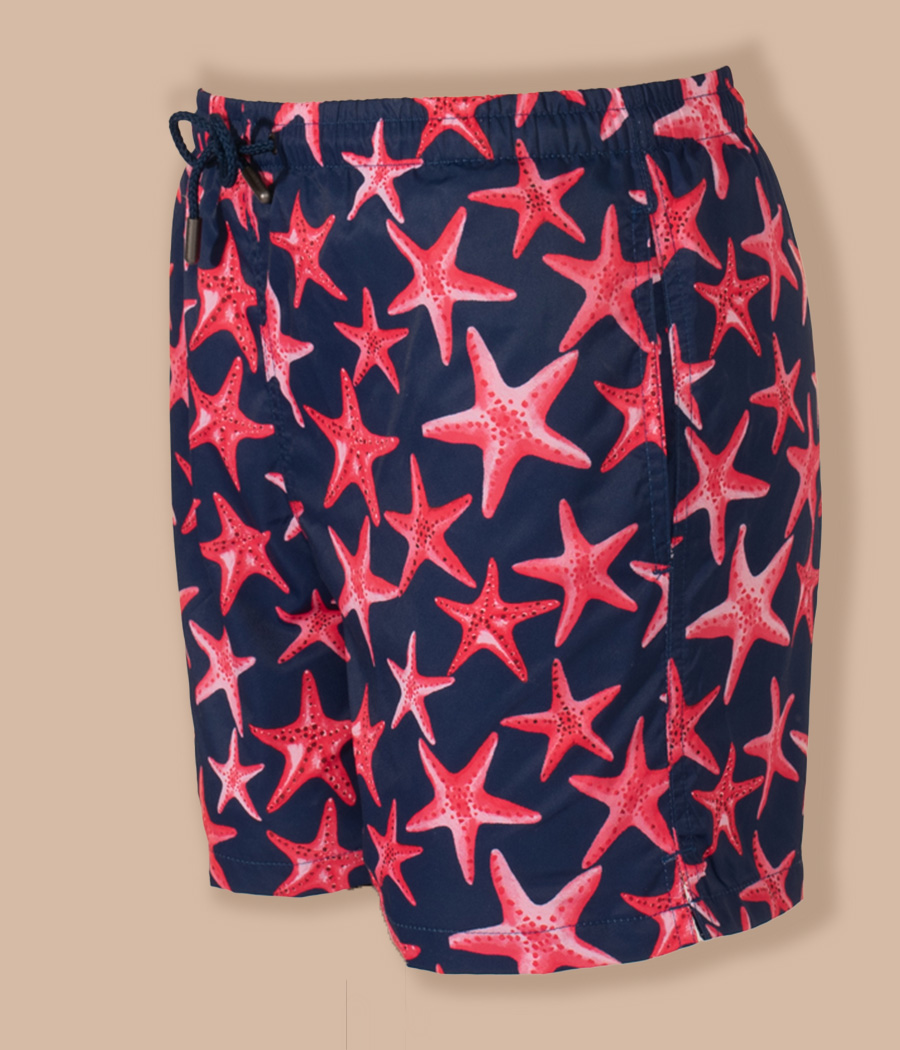 Starfish boy's swimming costume - Swimwear printed | Kiwi Saint Tropez