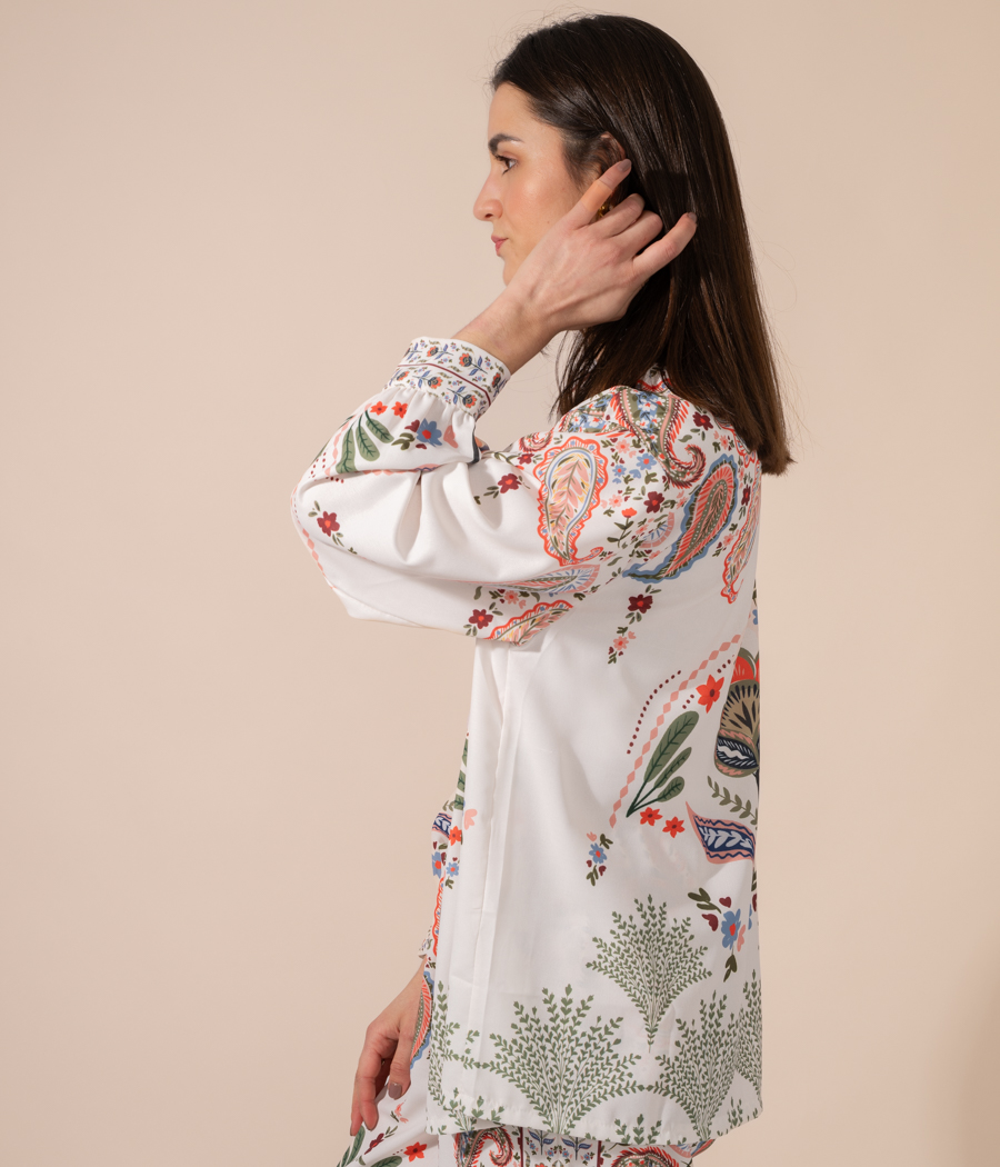 Women's long-sleeved Bandana shirt - Shirts | Kiwi Saint Tropez