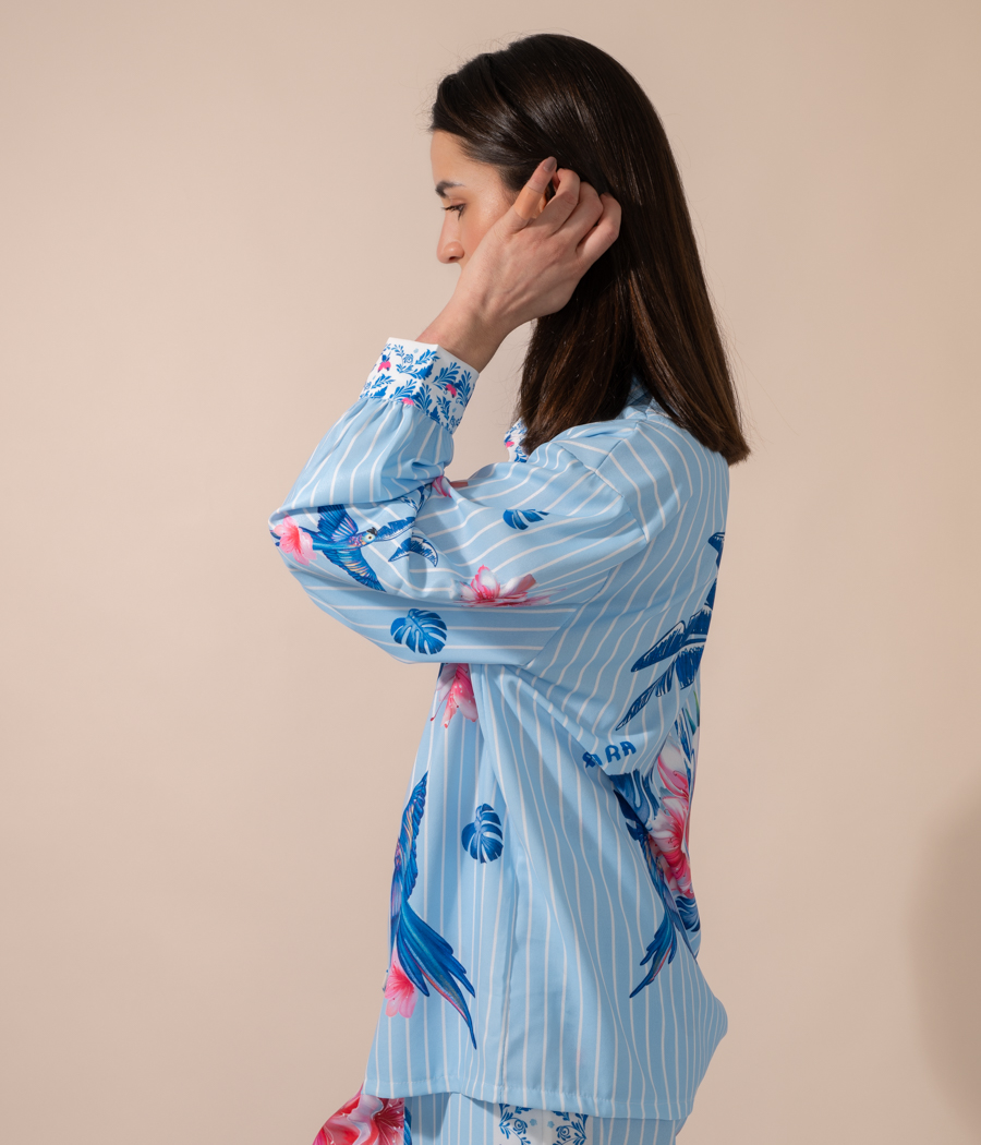 Women's long-sleeved Tropical shirt - Shirts | Kiwi Saint Tropez