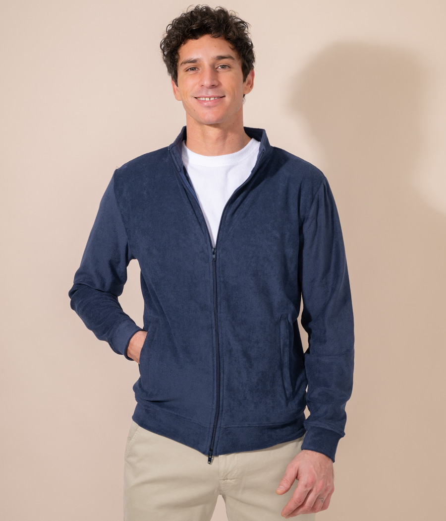 Terry men's stand-up collar jacket - Sweaters and cardigans | Kiwi Saint Tropez