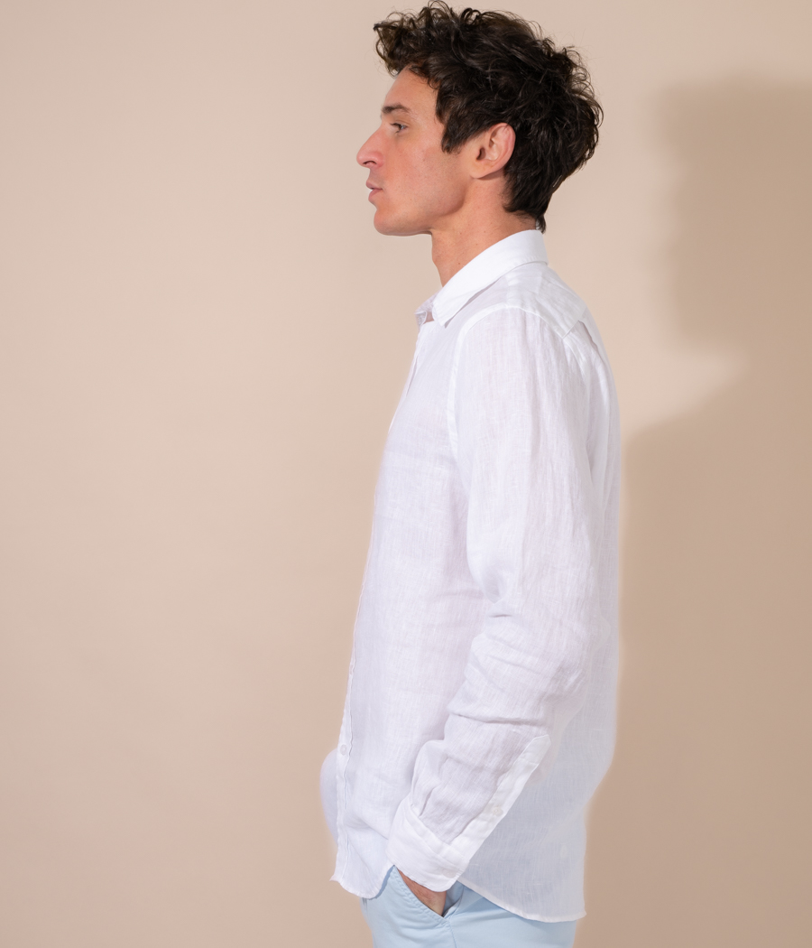 Chemise homme en lin Laos - Chemises | Kiwi Saint Tropez