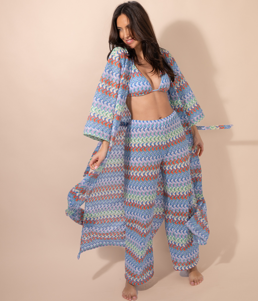 Women's crochet kimono Coachella - Wrap | Kiwi Saint Tropez