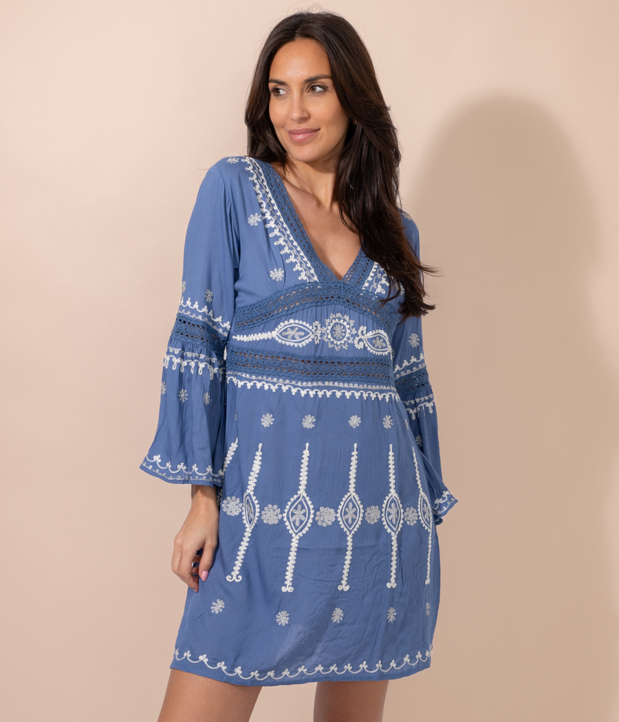 Romantic women's short tunic